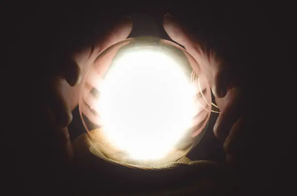 Photo of Crystal ball. Future reading. The seance.