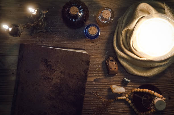 istock Crystal ball. Future reading. The seance. 935705310