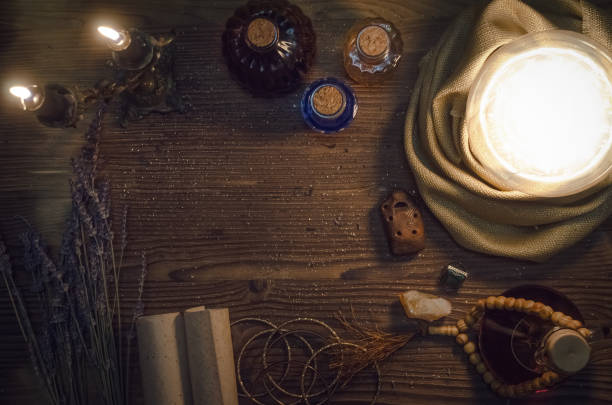 istock Crystal ball. Future reading. The seance. 935705316