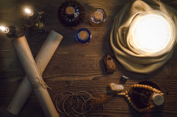 istock Crystal ball. Future reading. The seance. 935705372