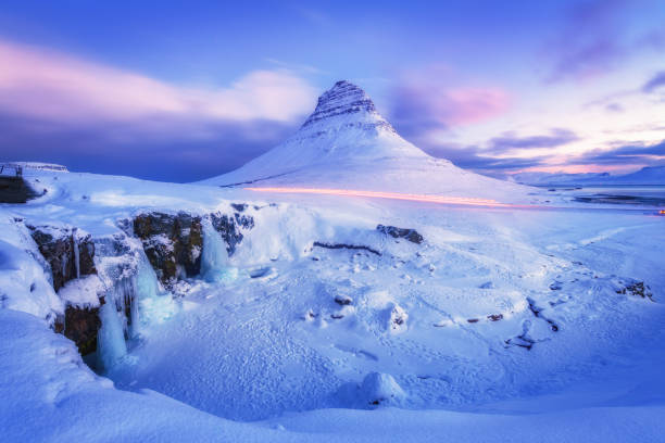 istock amazing kirkjufell mountain at dawn, iceland 935711722