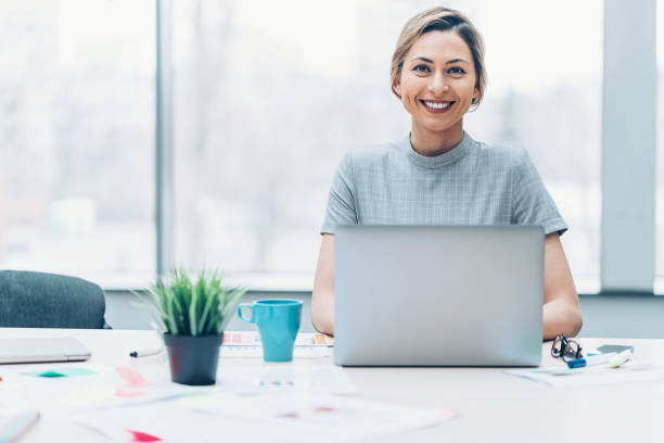 istock Businesswoman in her office 935715658