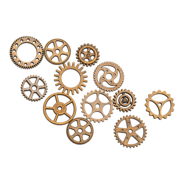 istock metal gears and timing parts (isolated) 935723036
