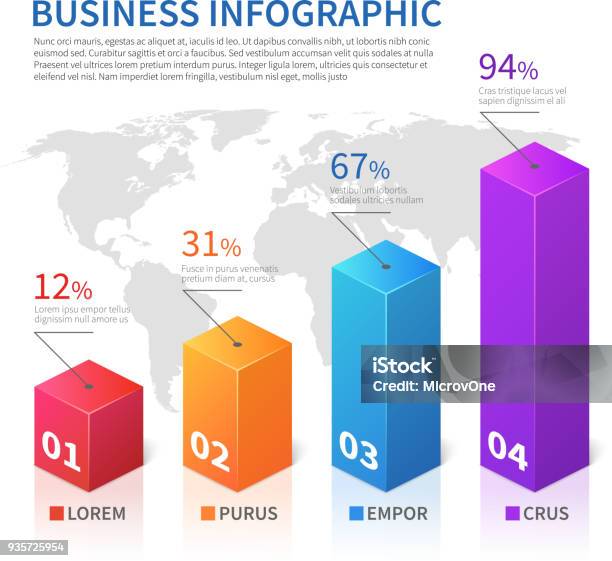 Finanziamento A Barre 3d Infografica Astratto Con Grafico Vettoriale Mappa Del Mondo - Immagini vettoriali stock e altre immagini di Tabella