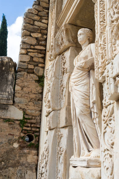 istock Facade of ancient Celsius Library in Ephesus, Turkey 935728524