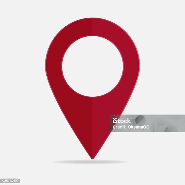 Ilustración de Vector Posición En El Mapa De La Imagen Icono De Gps De Mark Icono Rojo Ubicación Gota Pin Sobre Un Fondo Claro y más Vectores Libres de Derechos de Botón de campaña política