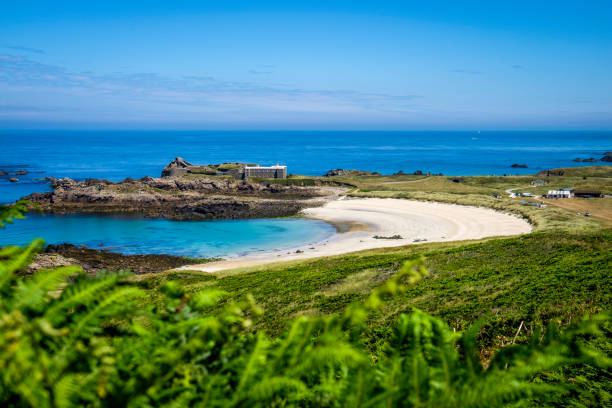 istock Corblets Beach, Fort Corblets, Alderney, Guernsey, Channel Islands 935732930
