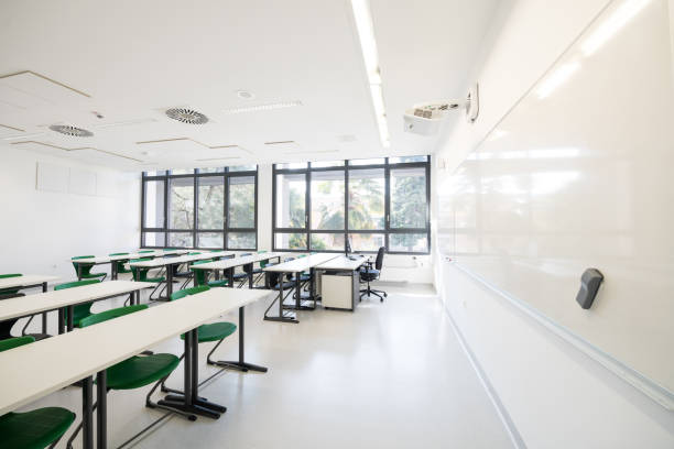 istock Contemporary Empty School Classroom, Europe 935738240