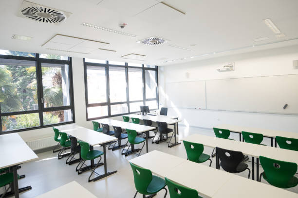 istock Contemporary Empty School Classroom, Europe 935738278