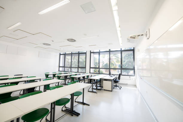istock Contemporary Empty School Classroom, Europe 935738296