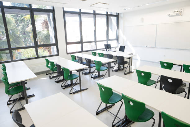 istock Contemporary Empty School Classroom, Europe 935738300