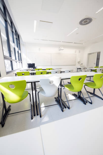 istock Contemporary Empty School Mathematics Classroom, Europe 935738356