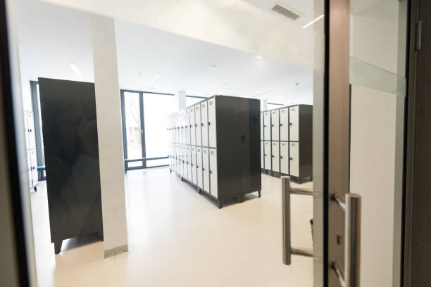 istock Contemporary Empty School Locker Room, Europe 935738522