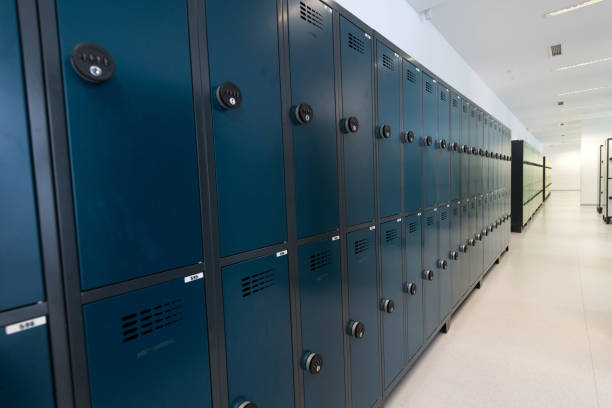 istock Contemporary Empty School Locker Room, Europe 935738534