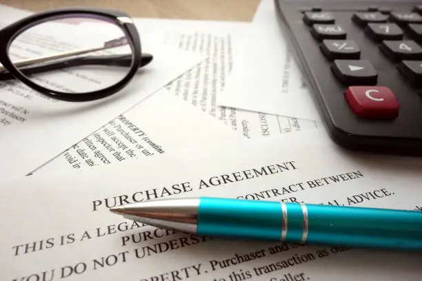 Photo of Purchase agreement