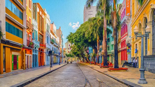 Famous street from recife/Brazil