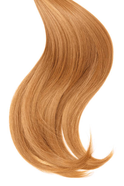 istock Red natural hair on white background 935744988
