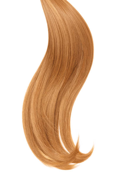 istock Red natural hair on white background 935745014
