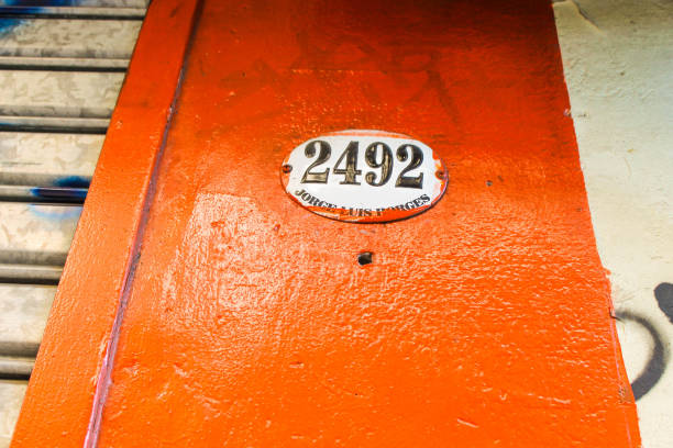 Vintage Door in Orange