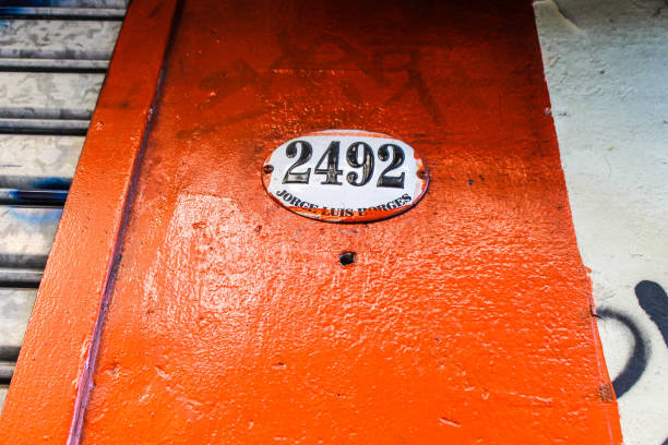 Vintage Door in Orange