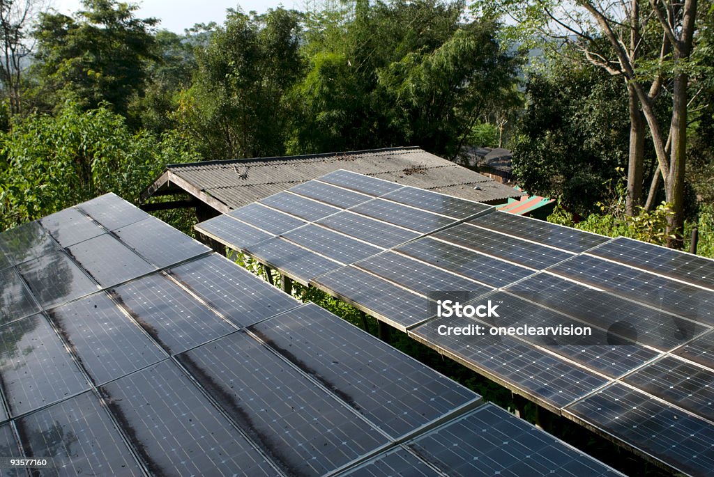 Panneaux solaires Horizontal - Photo de Pays en développement libre de droits