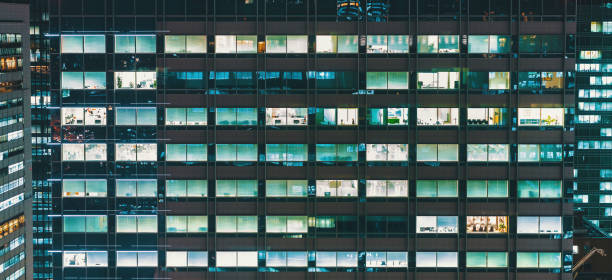 istock Skyscrapers illuminated at night in Tokyo 935771622