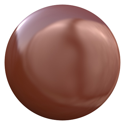 3d render of circular chocolate pieces.