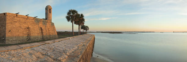 カスティーヨ ・ デ ・ サン ・ マルコ - アウグスティヌス - フロリダ州 - st augustine florida usa fort ストックフォトと画像