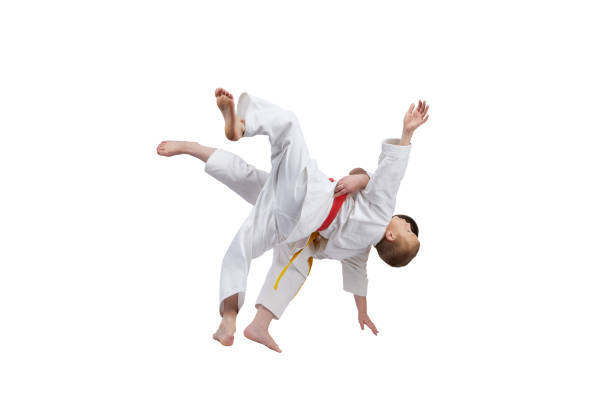 istock Boys are training high throws of judo 935844206