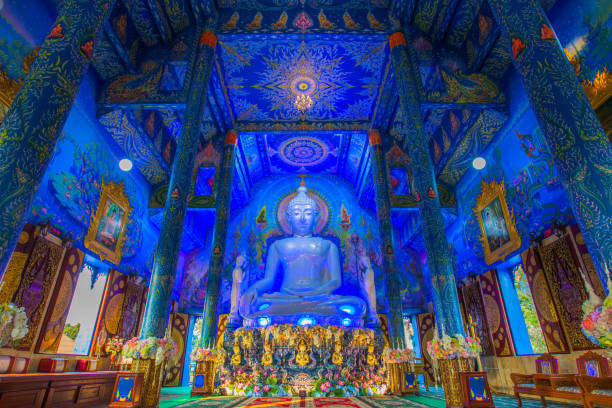 istock wat Rong Suea Ten blue temple Chiang Rai 935874464