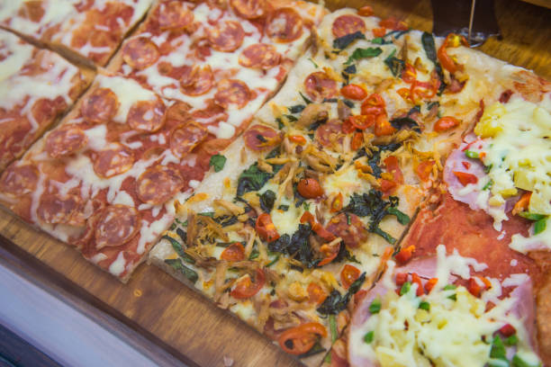 istock Various tasty pizza in bakery shop 935908912