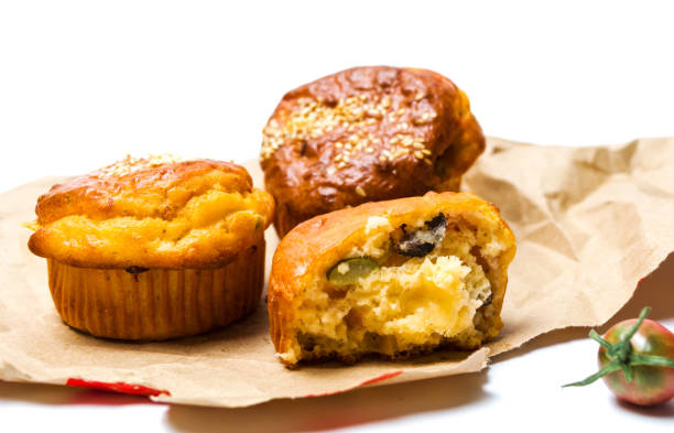 istock Homemade sesame muffins with seeds isolated 935932764