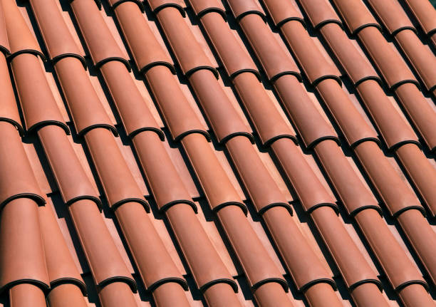 istock Red roof tiling 935938102