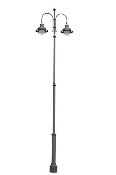 istock Street lamppost, isolated 935938958