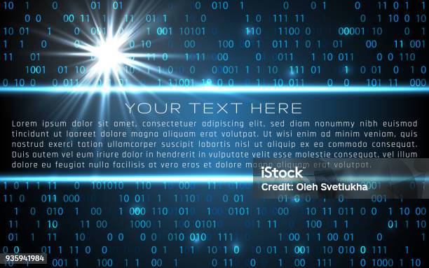 Computer System Text Background Technology Background With Space For Your Text Vector Illustration For ...