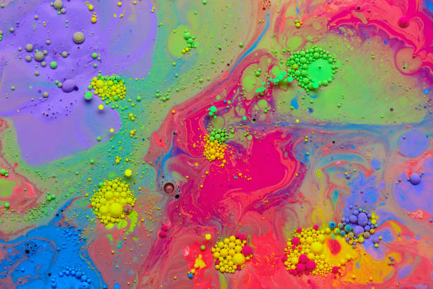 istock Abstract background from acrylic paints and oil 935942574