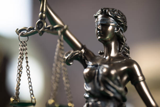 istock Law concept with Themis, symbol of justice. 935947384
