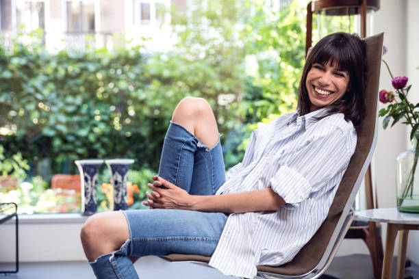 istock Woman relaxing at home 935967048