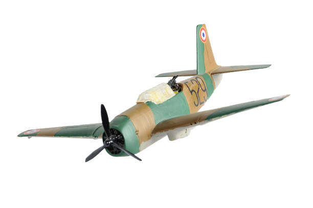 istock Brown plastic plane isolated on the white background 935979238