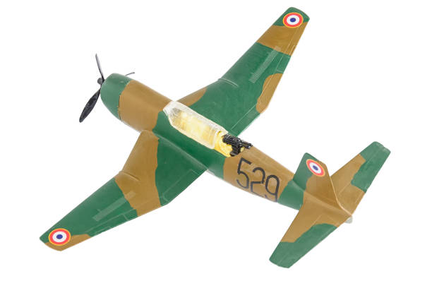 istock Brown plastic plane isolated on the white background 935979248