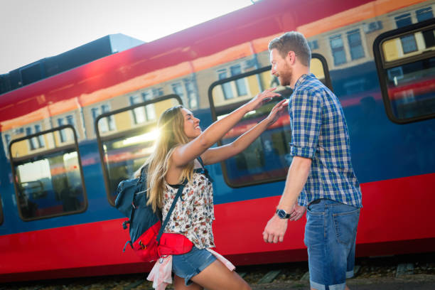 istock Couple parting for some time 935983226