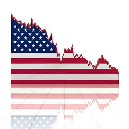 USA business finance crisis chart graph
