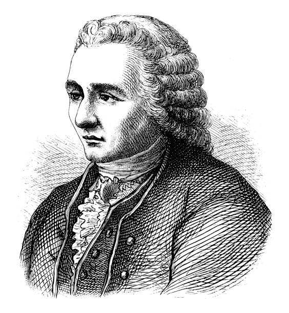 illustrazioni stock, clip art, cartoni animati e icone di tendenza di jean-jacques rousseau (ginevra, 28 giugno 1712 – ginevra, 2 luglio 1778) fu un filosofo, scrittore e compositore ginevrano del xviii secolo, attivo principalmente in francia. - french revolution