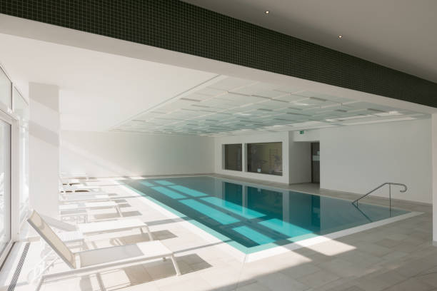 istock Covered swimming pool in a private residence 936000612