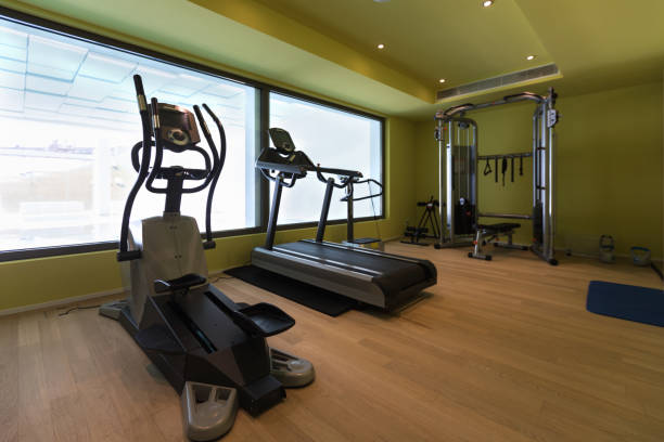 istock Gym of a private residence. Latest generation tools 936001026
