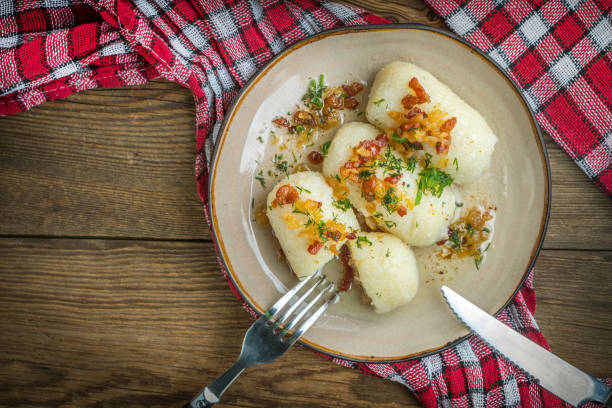 istock Potato dumplings stuffed with minced meat. 936001754