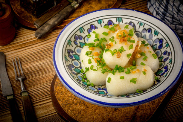 istock Potato dumplings stuffed with minced meat 936004354