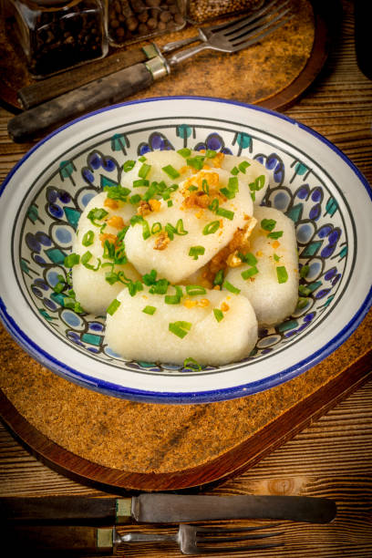 istock Potato dumplings stuffed with minced meat 936004414