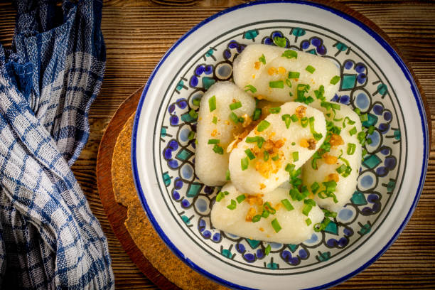 istock Potato dumplings stuffed with minced meat 936004490