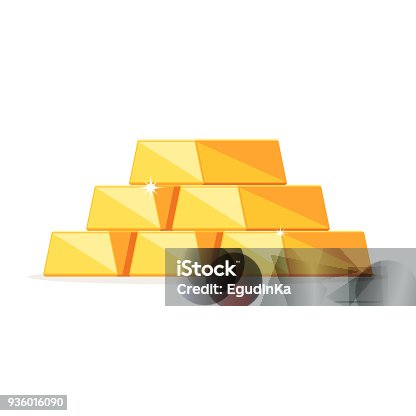 istock Stack of shiny gold bars 936016090